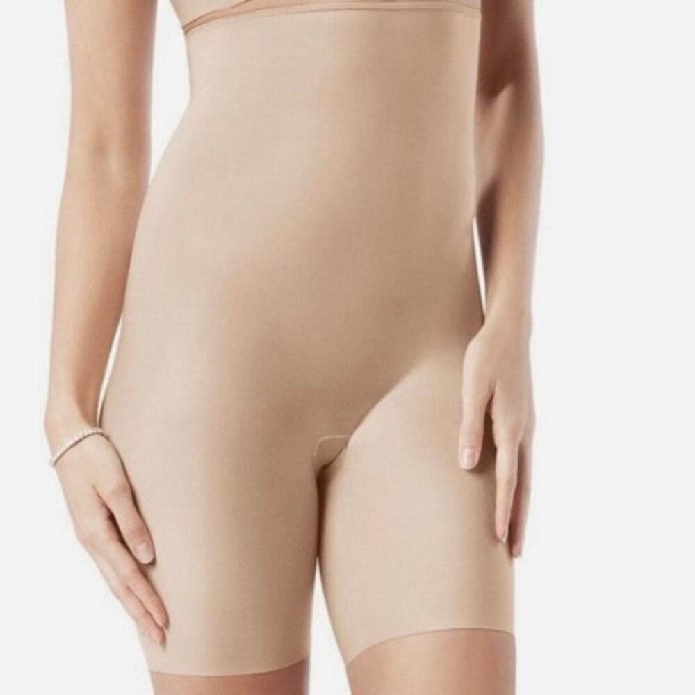 SPANX Beige Slimplicity High Waisted Shaper Nude sz l - Picture 1 of 4